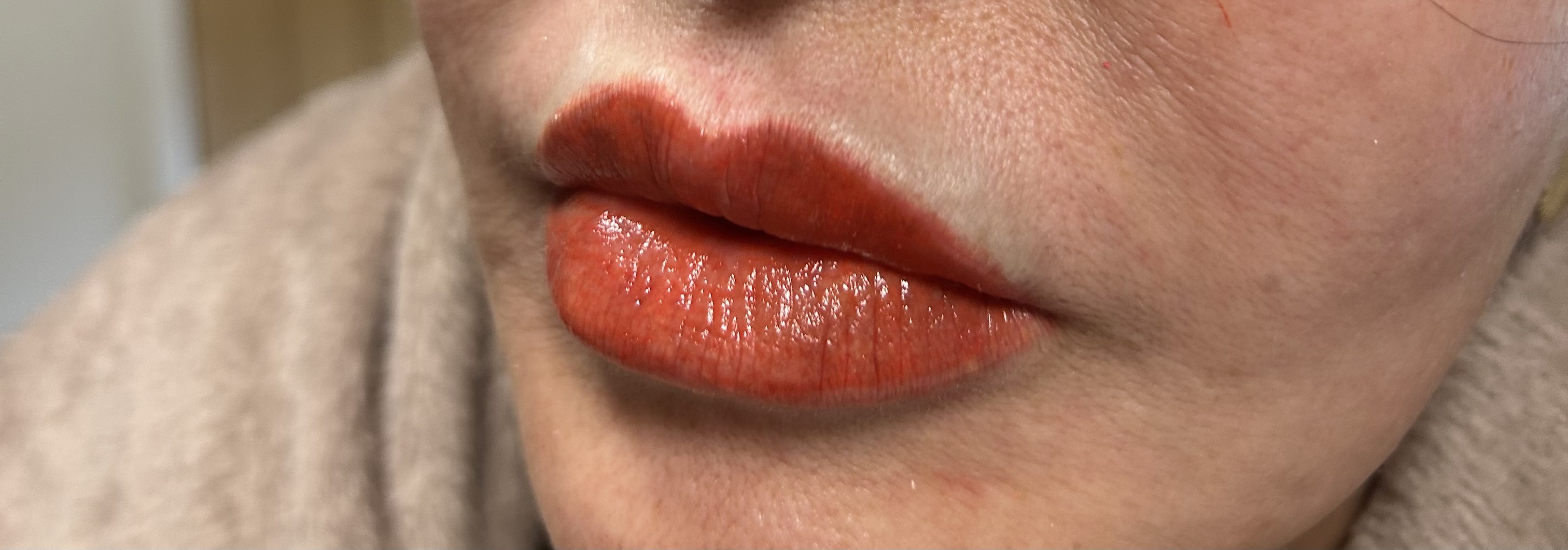 Lip Blush Tattooing (Semi-Permanent Make Up) — treatment results — at Coastal Beauty and Aesthetics Blakeney — Holt
